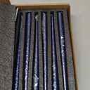 Navy 12 Inch Taper Candles Unscented Smokeless Long Tall Tapered Candle for Candlesticks Sticks Wedding Advent Home Decor Dinner ChristmasSet of 12