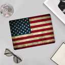 Compatible with MacBook Air 15 inch Case 2023 2024 Release M3 A3114 A2941 M2 Chip Durable Plastic Shell Case with Keyboard Cover & Mac OS Keyboard Sticker (USA Flag)