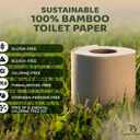 Bamboo Story, Bamboo Toilet Paper Unbleached, 48 Rolls, 3 Ply and 300 Sheets Bamboo Toilet Tissue - FSC Certified, Biodegradable, Chemical Free, Plastic Free, BPA Free, Septic Safe Toilet Paper