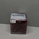 Senjie 3.15inch Burgundy Velvet Christmas Ornaments Balls Flocked Christmas Tree 12PCS Plastic Balls Xmas Hanging Ornaments Decoration Red