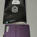 FLIPALM Wallet Case for Samsung Galaxy A36 5G, RFID Blocking Credit Card Holder, PU Leather Folio Flip Kickstand Protective Shockproof Cover for Galaxy A36 (Purple)