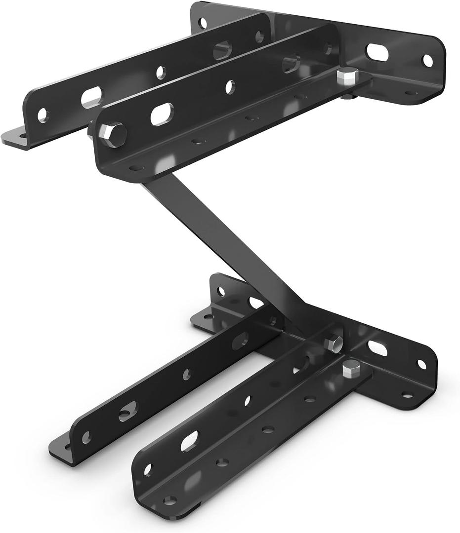 Spalding Universal Basketball Backboard Mounting Bracket | Adapts to Fit Roof, Flat Surface, or 3.5" Round Pole | Non Adjustable Height
