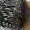 16GA Black PVC Coated Welded Wire Fencing 48 Inch x 50 Foot, 2 Inch x 3 Inch, Garden Border Fencing Roll Vinyl Coating Metal Wire Mesh for Yard Vegetable Plant Protection Poultry Netting