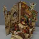 Pop up Christmas Cards Nativity, Holy Night Nativity, 3D Elegant Religious Card with Envelope for Holiday, Manger Scene, Angel, Jesus Christ, Holy Family,Handcrafted Decoration, Merry Christmas Gift