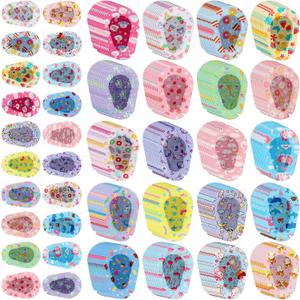 200 Pcs Adhesive Eye Patches for Kids Girls Cute Toddler Eye Patch Bulk Colorful Breathable Lazy Patch Cartoon Adhesive Bandages for Children Baby Light Blocking, 20 Styles, 3 x 2 Inches