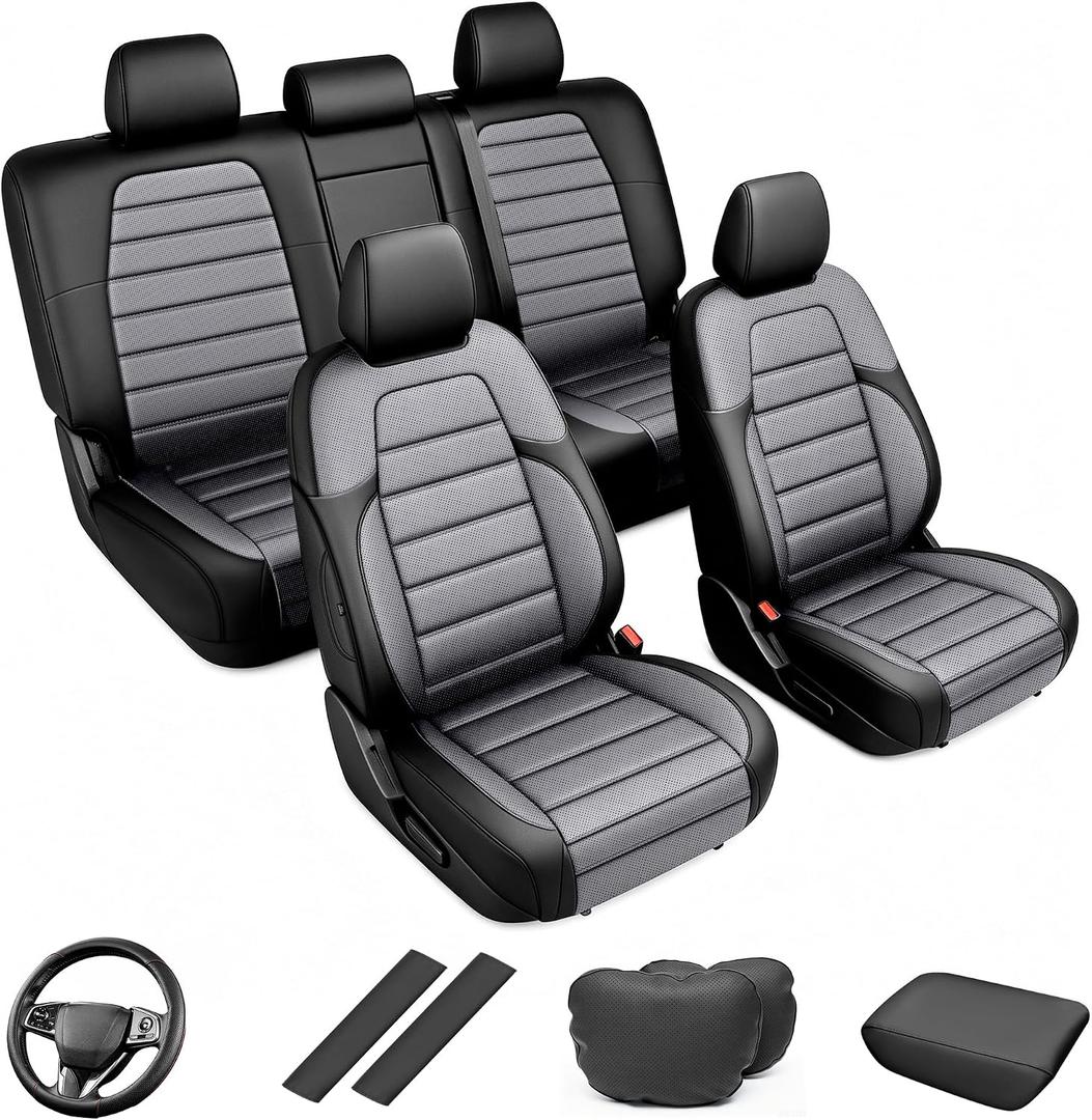 AOMSAZTO Custom Fit Seat Covers for Honda CRV 2017-2022 Front & Rear Set