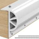 Dock Bumpers, 12 Feet /16 Feet /24 Feet /32 Feet Full Protection Boat Dock Bumpers for Edging, Dock Fender for Straight Edge and Side, Includes Mounting Screws, Black Gray White Orange Blue, 24FTx3.2INx2.2IN