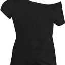 90s 80s Outfit for Women 80's Theme Party Disco Shirt Off The Shoulder Tops Vintage 90s Neon Off Shoulder Top XXL