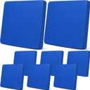 Newwiee 8Pcs Patio Cushion Covers Stretch Outdoor Cushion Cover Replacement for Patio Furniture Sofa Couch Slipcovers, Soft Flexibility Washable Furniture Protector(Waterproof Pure,Royal Blue)