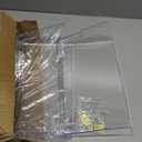 Clear Acrylic Single Pocket, Plastic Hanging Wall Mount File Holder for Office Home (Clear, 6 Pack)