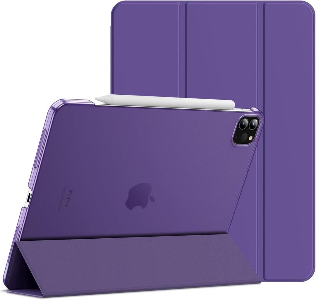 JETech Case ONLY for iPad Pro 11-Inch, 2022/2021/2020/2018 Model, Compatible with Pencil, Cover Auto Wake/Sleep (Purple)