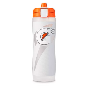 Gatorade Gx Plastic Squeeze Bottle, White, 30oz