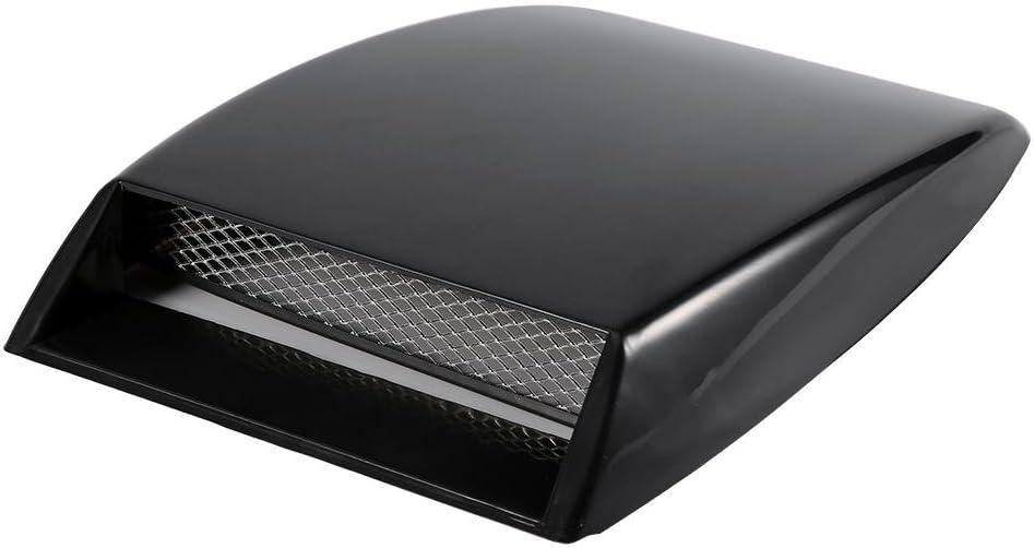 Universal Car Decorative Air Flow Intake Hood Scoop Bonnet Vent Sticker Cover Hood (Black)