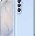 oakxco for Samsung Galaxy S26 Case Liquid Silicone Grip, Cute Thin Slim Soft Rubber TPU Plain Smooth Gel Cover for Women Girl Aesthetic Design, Matte Solid Protective & Shockproof, Light Blue