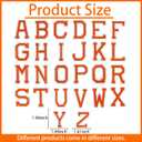 104pcs Orange Iron on Letters Patches, Embroidery Fabric Letters Applique Patch for Clothing, Jackets, Jeans, Hats, Backpacks, Socks
