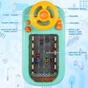 Musical Steering Wheel Toys for Boys 4-6: Toddler Simulated Driving Racing Car Game with Sound Ages 3+ Year Old, Interactive Educational Learning Race Truck for Kids Girls Birthday Gifts
