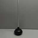 NEIKO 60166A Toilet Plunger with Patented All-Angle Design, Heavy-Duty Toilet Bowl Plunger with Aluminum Handle, Bathroom Necessity, Black, 1-Pack