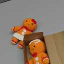 2 Pcs Gingerbread Man Crochet Christmas Doll Gifts 6 Inch Gingerbread Man Ornaments Hanging or Table Decorations Christmas Ginger Bread Gifts for Friends Family Office Xmas Tree Party Favors