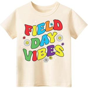 Toddler Field Day Shirt for Boys Kid Grils, Happy Field Day T Shirt, Cotton Blend, Funny Design :4-7T
