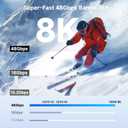 Cable Matters 48Gbps 8K Unidirectional USB C to HDMI 2.1 Cable for macOS, Windows - 3ft, Supports 4K@240Hz / 8K@60Hz with HDR, Thunderbolt 4 to HDMI 2.1 Cable, No Firmware Update Needed