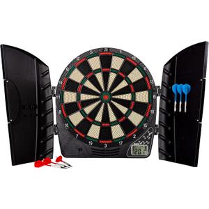 Franklin Sports Electronic Dart Board Sets - Soft Tip Electric Dartboard with Digital Scoreboard - (6) Darts Included, 15"