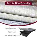Non Slip Headrest Cover for Recliner Chair, Velvet Printed Lazy Boy Recliner Headrest Cover, Furniture Headrest Protector for Office Chair Theater Seat and Sofa,Stripes