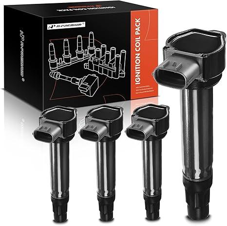 A-Premium 4PCS Ignition Coil Packs Compatible with Mitsubishi Vehicles - 2.0L 2.4L - Lancer 2008-2017, Outlander 2008-2013, Outlander Sport 2011-17, RVR 2011-15 - Naturally Aspirated (Not Turbo)