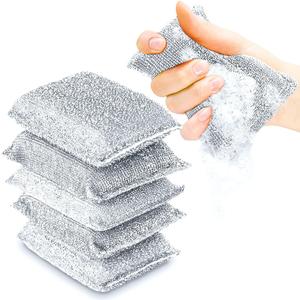 Kitchen Scrubbing Sponges - Heavy Duty Non-Scratch Scrubbing Cleaner Sponges in 1 Color - Multi-Surface Non-Metal Dish Scouring Scrubbers for Fast Cleaning. (5 Pack) 