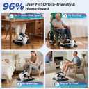Under Desk Elliptical Machine, Ellipse Leg Exerciser As Seen On Tv While Sitting for Seniors, Pedal Exerciser with 15 Level Adjustable Resistance & 5 Auto Mode Fully Assembled Home Office