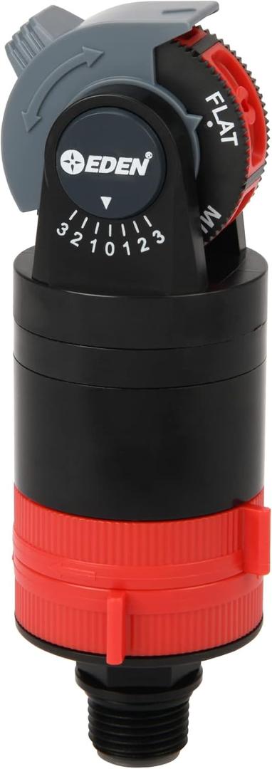 Eden 16030 5 Pattern Turbo Gear Drive Rotary Sprinkler Head Plus One-Direction Misting System for Lawn and Garden, 360 Degree Coverage