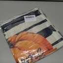 Fall Pumpkin Pillow Cover 18x18 Fall Decor Cushion Cover Autumn Stripe Throw Pillow Cover Thanksgiving Farmhouse Decorative Cushion Cases 18x18 Set of 4 (Dark Tones)