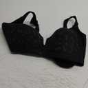 Daisy Bras for Women No Underwire Front Closure Comfort Senior Wireless Snap Closing Bra (Black)