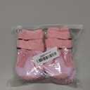 XSY&G Dog Boots,Waterproof Dog Shoes,Dog Booties with Reflective Strips Rugged Anti-Slip Sole and Skid-Proof,Outdoor Dog Shoes for Medium Large Dogs 4Pcs Pink-Size 6 (Size 6:2.9''x2.5'')(L*W) for 52-70 lbs)