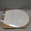 Bemis 500EC Durable Wood Toilet Seat with Easy Clean Hinges, Made in USA, Round, White