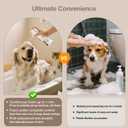 2 Pack Electric Dog Foam Machine Sprayer, Soap Dispenser | Rechargeable 1100mAh, IPX8 Waterproof, 230mL Capacity, Deep Cleaning Pet Fur, For Bathroom Kitchen Pets Dogs Cats