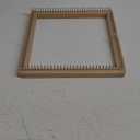 Cyrank Wooden Knitting Loom, Hand Craft Loom Knitting Board Tool Scarf Weaving Loom Mini Knitting Loom for DIY Weaving Beginners(30 * 30cm)
