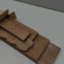 Suzile 2 Pcs Scalloped Shelves Wall Floating Shelves Set for Room, Bathroom, Bedroom, Cute Room Decor Aesthetic and Books, Toys, Photo Frames Storage (23",Walnut Brown)