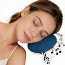 Under Pillow Speaker - Mini Portable Bluetooth Pillow Speaker for Sleeping with White Noise, Timer Ultra-Thin Wireless Sleep Aid Headphones for Adults, Kids, Side Sleepers
