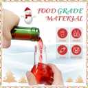 Sliner 48 Pcs Clear Christmas Fillable Light Bulb Ornaments Plastic Hanging Lightbulb Ornament Booze Balls with Ribbons for Candy DIY Crafts Xmas Christmas Tree Birthday Wedding Decoration