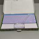 seenda Bluetooth Keyboard and Mouse for iPad, CTU-301 Wireless Multi-Device Connection Bluetooth+2.4G Keyboard Mouse Combo with Tablet Holder for iPad/Macbook/Windows, iOS/Andriod/Phone, Blue & Purple