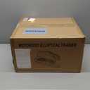 Putnen Under Desk Elliptical Machine, Electric Elliptical Leg Exerciser for Seniors with 12 Adjustable, Portable Quiet Elliptical Exercise Machine, Seated Pedal Exerciser with Remote Control (Orange)