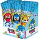 PEZ Sonic The Hedgehog, 0.58-Ounce Assorted Candy Dispensers (Individually Wrapped, Pack of 12)