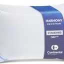 Continental Bedding | Harmony White Down Pillow | 550 Fill Power | 400 Thread Count Cotton Cover | Made in USA | King, Firm | 2 Pack