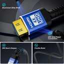 18Gbps hdmi Cable 50ft with Gripping Connectors,4k Ultra high Speed Ethernet 2.0 Flexible Cord Support 4K@60Hz HDR,HDCP2.2,ARC,3D and CEC for HDTV/PS4/3/Xbox/Monitor/Projector ect