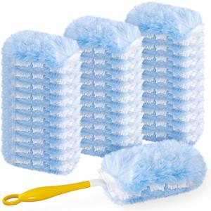 Duster Refill for Swiffer Duster, 30 Count Heavy Duty 2 Side 360 Duster Refills with 1 Handle, 4X Microfibers, Disposable Multi Surface Dusters for Cleaning