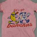 IZYJOY Toddler Girl Boy Baseball Shirt Lets Go Banana T-Shirt Kids Baseball Outfit Cute Banana Tee Game Day Short Sleeve Top, Size 140