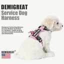 Service Dog Harness, Reflective Dog Vest Harness with 5 PCS Patches, Adjustable Soft Oxford Pet Harness, Inner Layer Mesh, Easy to Control for Small Medium Large Dogs, Small (Pack of 1)