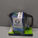 Brita Water Filter Space Saver Pitcher for Tap and Drinking Water with 1 Elite Filter, Black