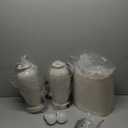 24.3" Farmhouse Jar Table Lamps Set of 2, 3 Way Touch Control Rustic Bedside Lamps with USB A+C Ports & AC Outlet, Pot Nightstand Lamps for Bedroom Living Room (LED Bulbs Included)