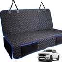 Meginc Back Seat Cover for Dogs, Washable Bench Seat Covers for Trucks,Dog Car Seat Covers for Ford f150/Ram1500/Nissan Frontier/Toyota Tacoma/GMC Canyon/Silverado (Blue)